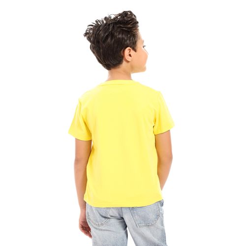 Kids Printed Cotton T-shirt 'Never Give Up'- Simon