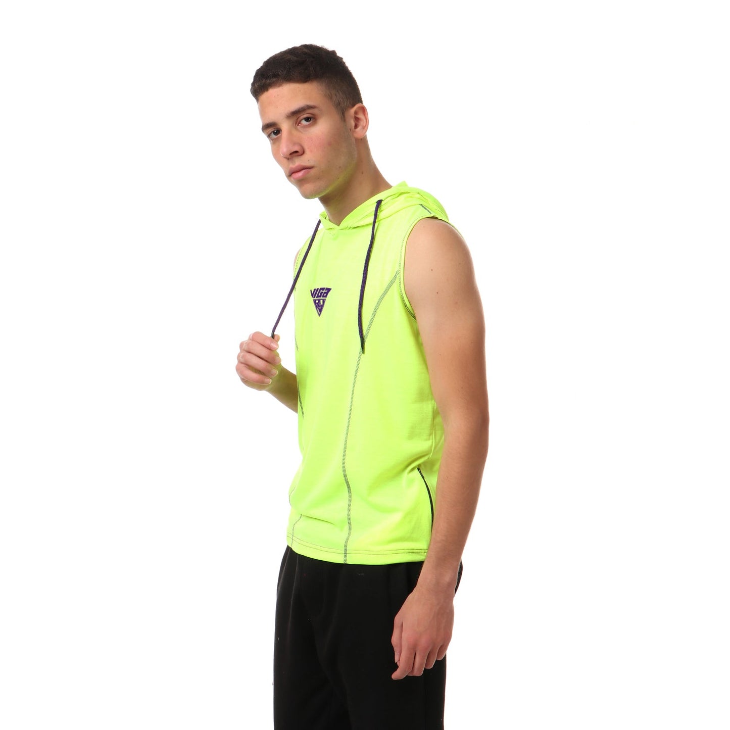 Viga contrast sleeveless hoodie - 5 colors - Champsland