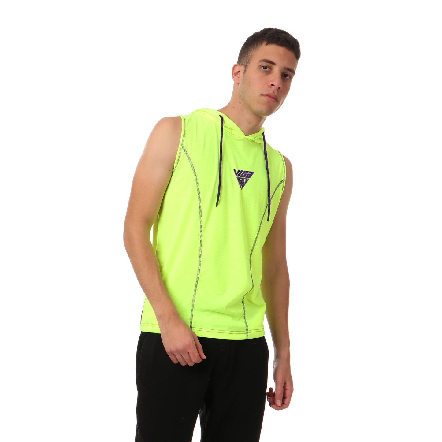 Viga contrast sleeveless hoodie - 5 colors - Champsland