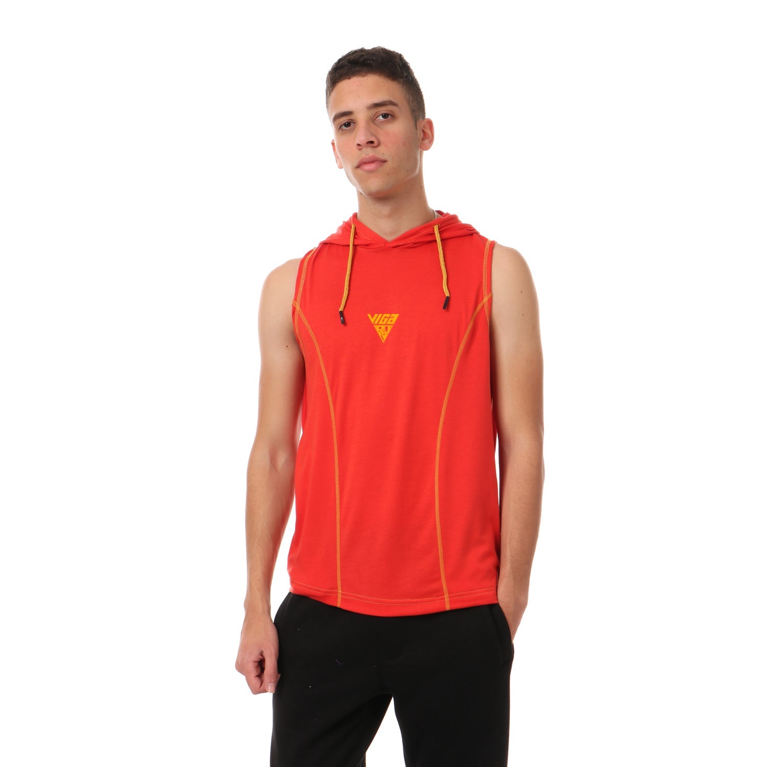 Viga contrast sleeveless hoodie - 5 colors - Champsland