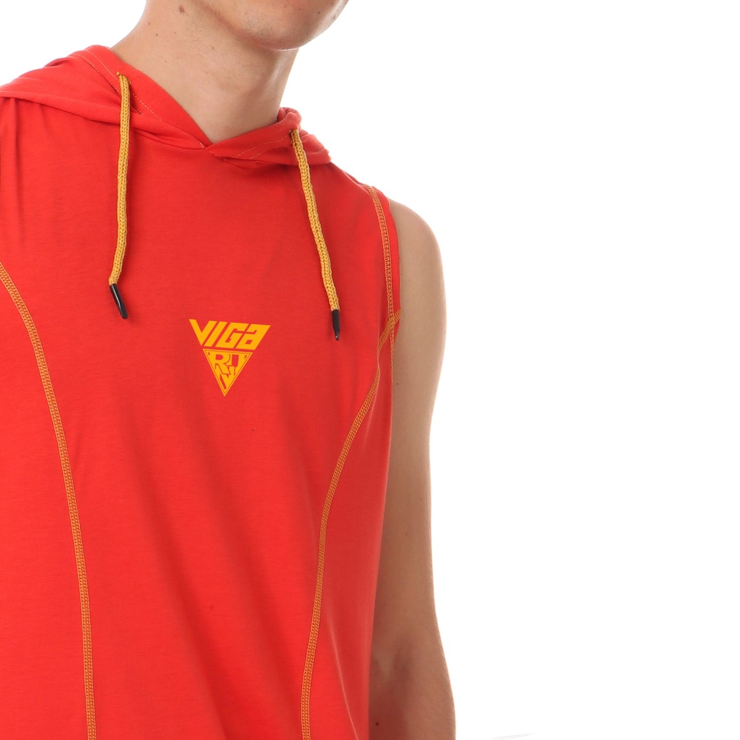 Viga contrast sleeveless hoodie - 5 colors - Champsland