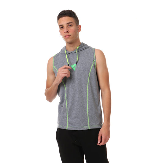 Viga contrast sleeveless hoodie - 5 colors - Champsland