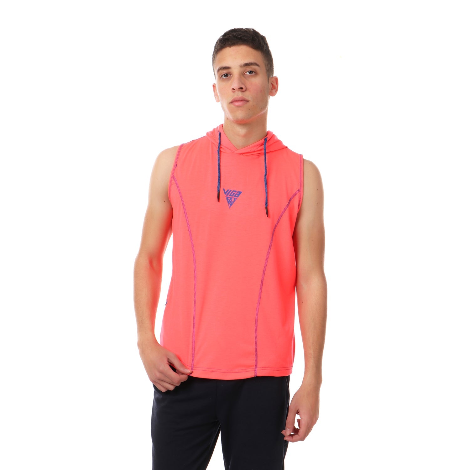 Viga contrast sleeveless hoodie - 5 colors - Champsland