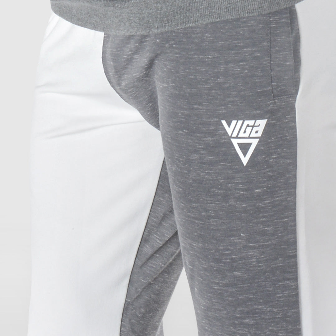 Men bicolored sweatpants- White-Grey - Champsland