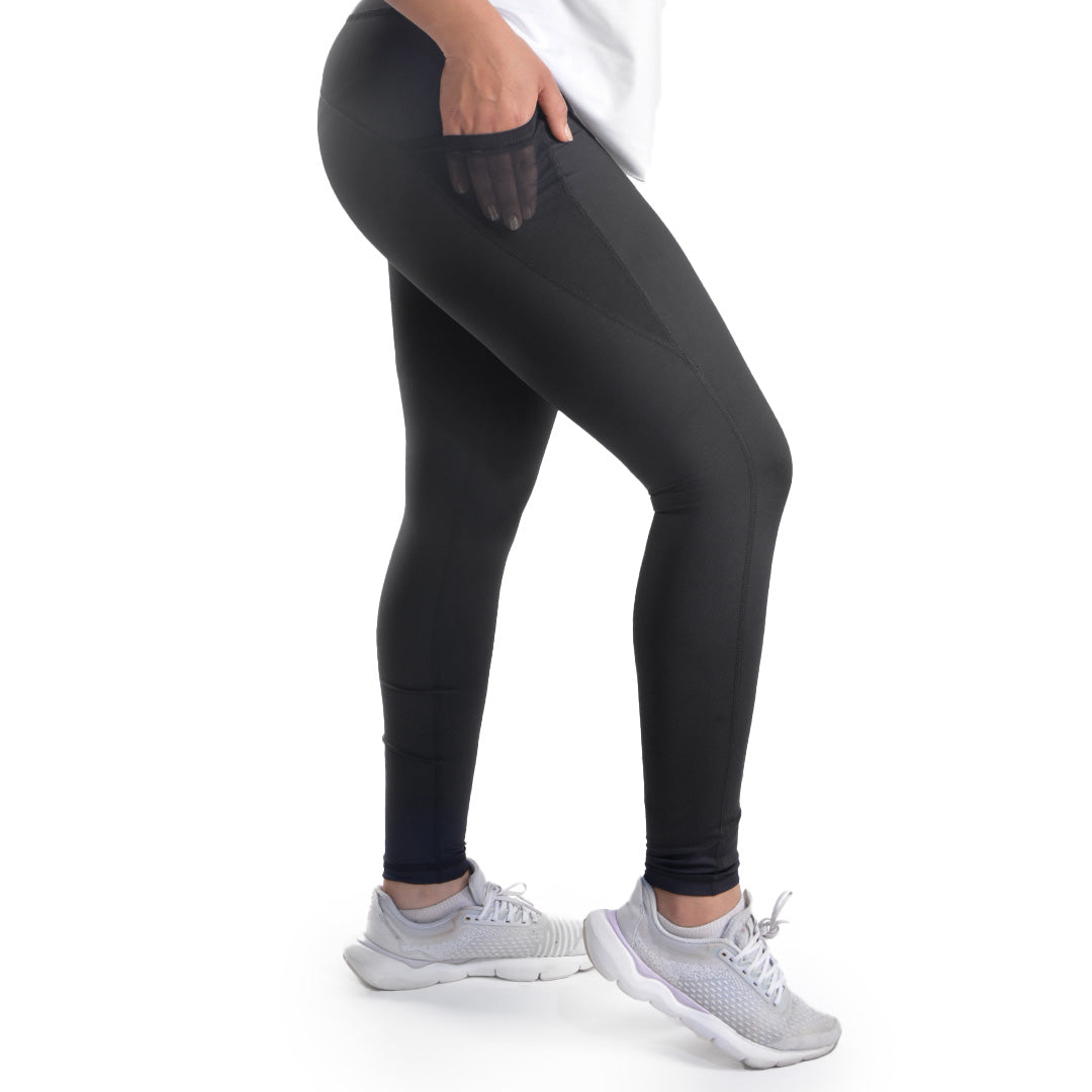 Doe side pocket elevate leggings - Black