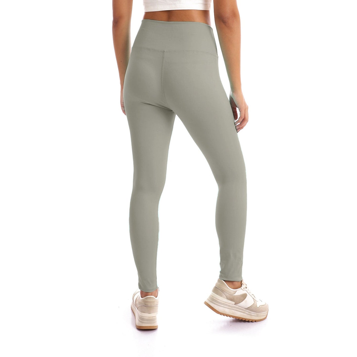 Plain Sportive stretch leggings-grey