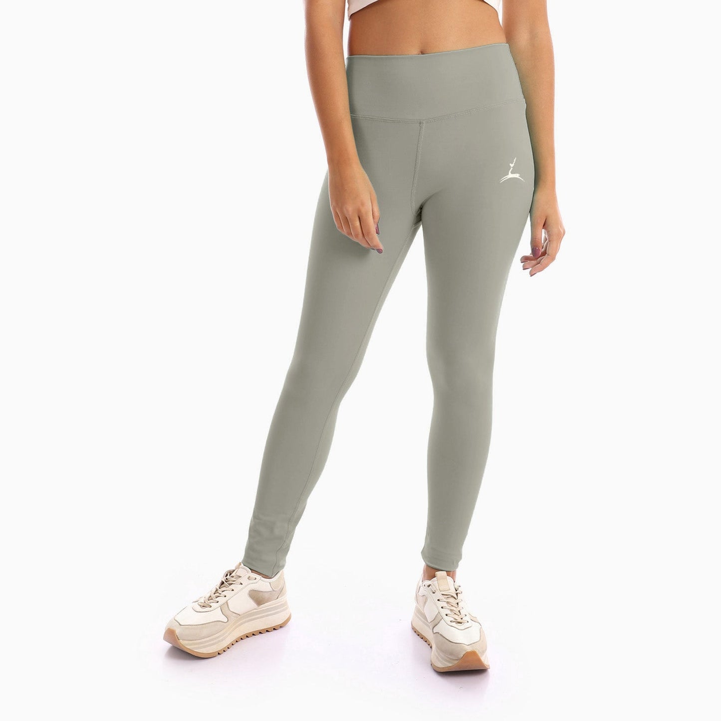 Plain Sportive stretch leggings-grey