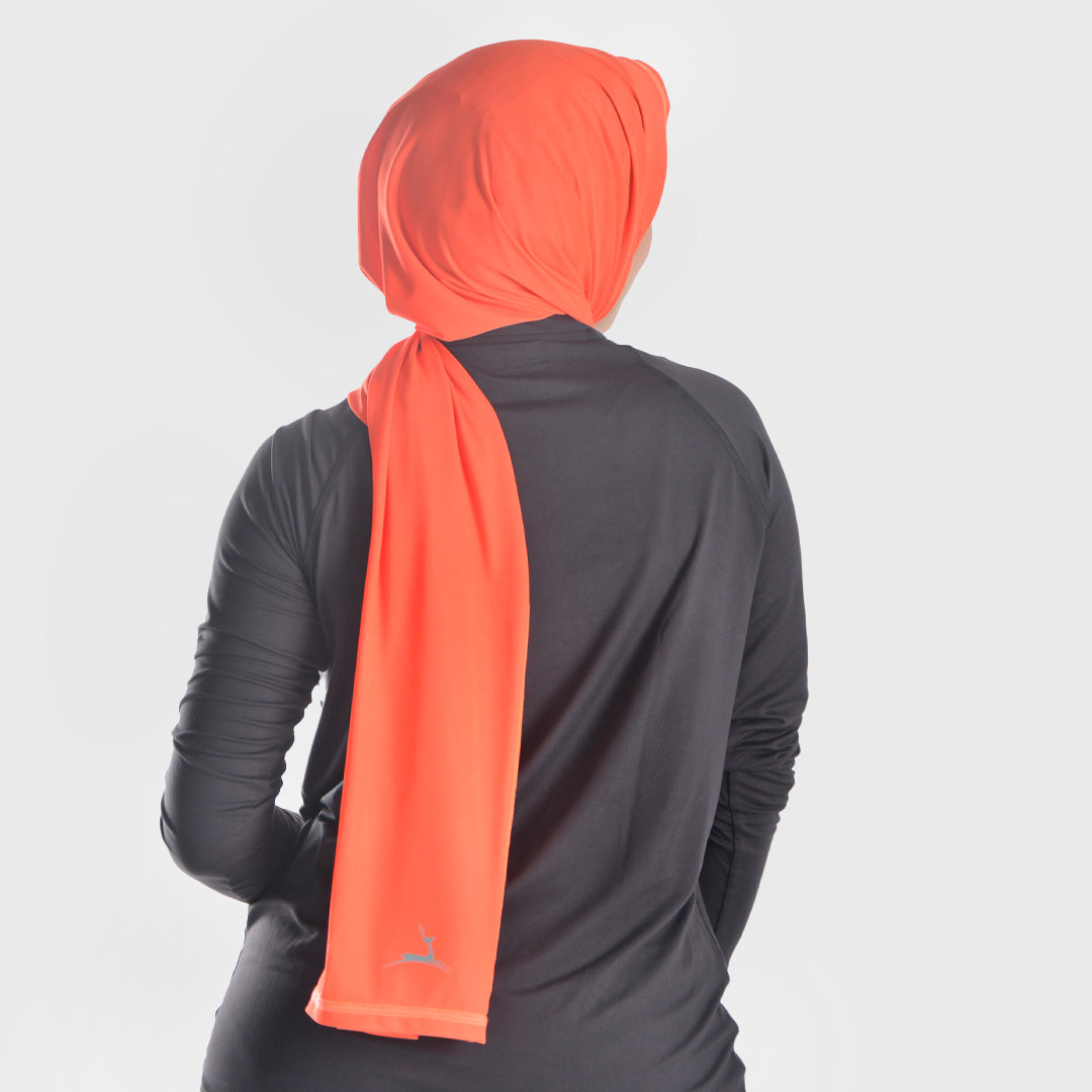 Doe dri-fit sports hijab scarf - Orange