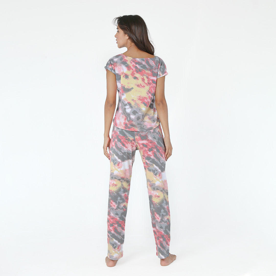 Tie and dye pajama Set