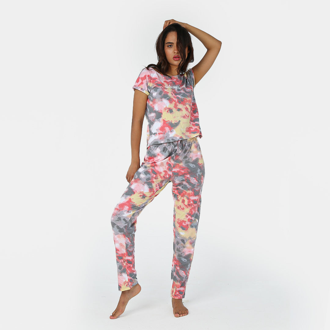 Tie and dye pajama Set