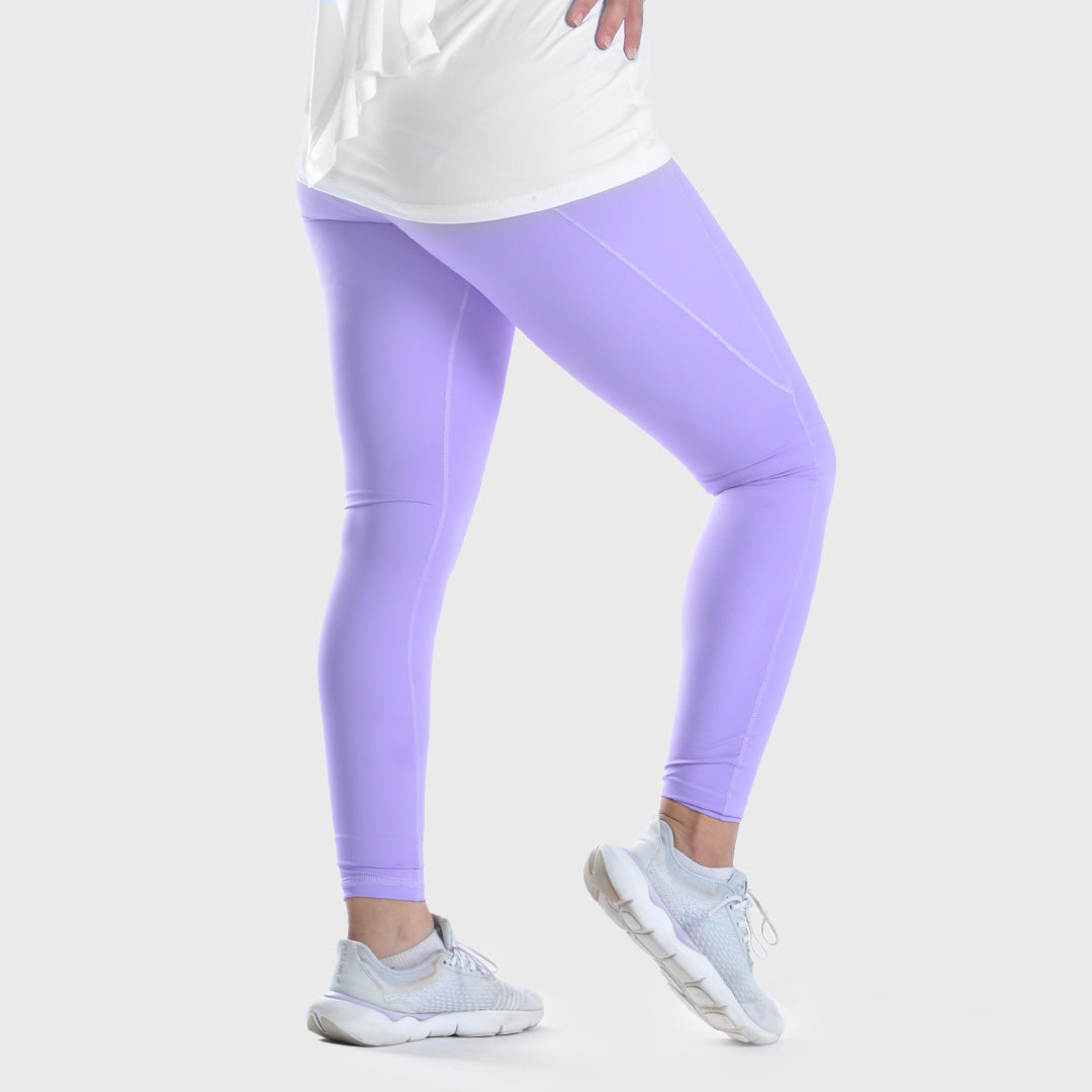 Doe side pocket elevate leggings- Lavender