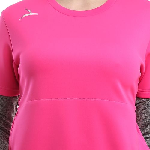 Sportive 2 Sides Zipper T-shirt-Pink*Grey